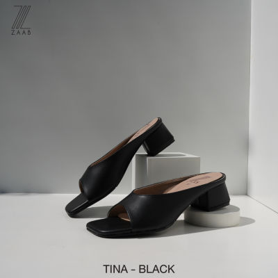 ZAABSHOES รุ่น TINA รองเท้าส้นก้อน 1.5 นิ้ว สี ดำ (BLACK) ไซส์ 34-44 รองเท้าแตะ รองเท้าไปเที่ยว รองเท้าใส่ที่ทำงาน เน้นหน้าเท้ากว้าง พื้นไม่ลื่น