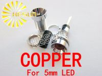 【❉HOT SALE❉】 langtun703603 10ชิ้น X ซ็อกเก็ตที่ยึด Led 5มม. ทองแดงสำหรับไดโอดหัวกลม F5