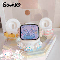 Kawaii แอปเปิ้ลดูชาร์จฐาน Cinnamoroll Mymelody Kuromi Sanrio การ์ตูนน่ารักดูชาร์จไร้สายผู้ถือสาวของขวัญของเล่น