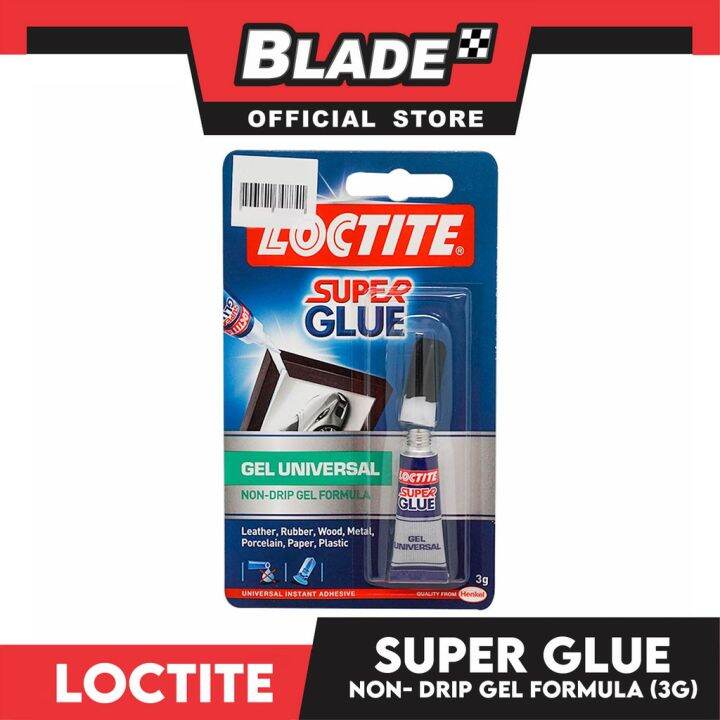 Loctite Super Glue Gel Universal NonDrip Gel Formula 3g for Leather