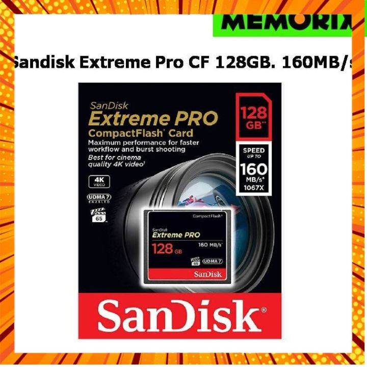 SanDisk Extreme Pro Compact Flash Card 128GB อ่าน 160MB/s เขียน 150MB/s