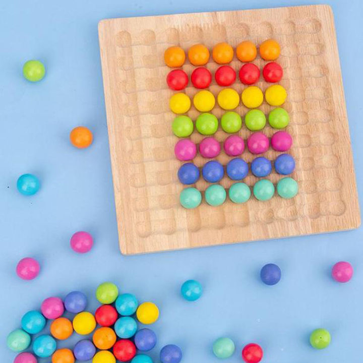 diy-elimination-bead-clip-bead-fine-motor-training-board-game-wooden-montessori-color-classification-stacked-educational-toys