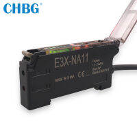 CHBG ไฟเบอร์ออปติก Photoelectric Amplifer Sensor Din Rail Mount สำหรับกระจายผ่าน Beam M4ใยแก้วนำแสง E3X-NA11 E3X-NA41