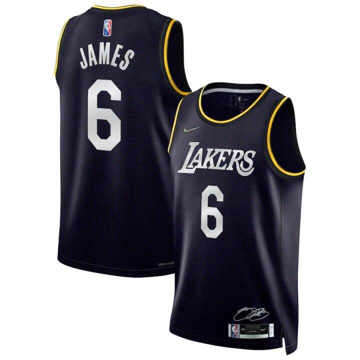 Men's LeBron James #6 Black Los Angeles Lakers 2022 Select Series MVP ...