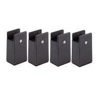 4Pc Adjustable Bed Risers 4In Furniture Risers with Screw Clamp Couch Risers for Furniture Thickness 0-1.6In for Table