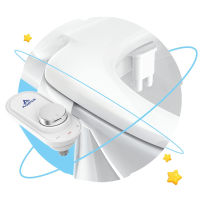 ANBSR Ultra-Slim Bidet Attachment สำหรับห้องน้ำ Non-Electric Dual Nozzle Feminine Wash และ Posterior Wash Pressure Controls