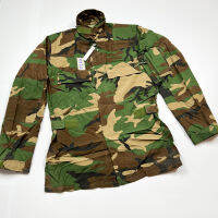 แจ็คเก็ตทหาร COAT AIRCREW COMBAT WOODLAND CAMOUFLAGE CLASS 1 ลายพรางเขียว เสื้อนอแม็กUS เเท้100% วัสดุทนไฟ