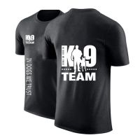 TRAINER K9 Team K9 Unit Malinois Mens Summer Cotton Short Sleeve Round Neck T-shirt Running Sports Leisure Quality Top