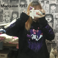 Marquise1997 เสื้อฮู้ด เสื้อแขนยาวอบอุ่น หลวมและสบาย ทันสมัย นุ่มนวล สบายๆ น่ารัก A28J1C5 43Z231023