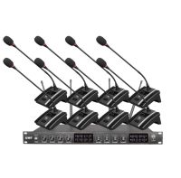 ชุดไมค์ประชุมไร้สาย ไมค์ลอยไร้สาย 8 ตัวไมโครโฟน ประชุม WIRELESS CONFERENCE MICROPHONE รุ่น LX-848  Ppautosound