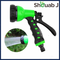 [Hot Sale] Sheuab J Outdoor Garden Hose Nozzle Hand Sprayer ABS Plastic - High Pressure 9 Adjustable Watering Patterns Perfect Thumb Control Great for