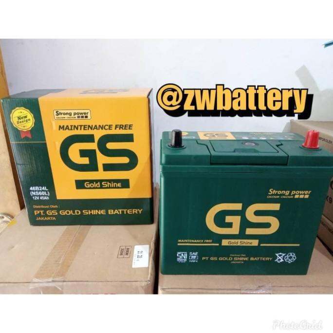 Aki Mobil Nissan March GS MF NS60L Aki Kering 12V / 45 Ah | Lazada