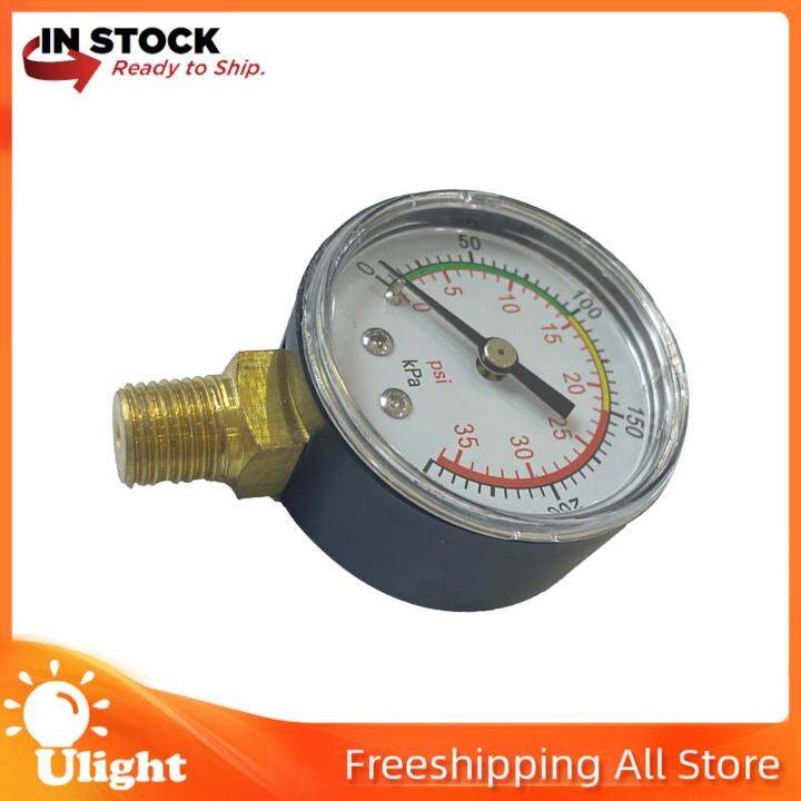 Ulight Dual Scale Pressure Gauge Pool Sand Filter Pressure Gauge for