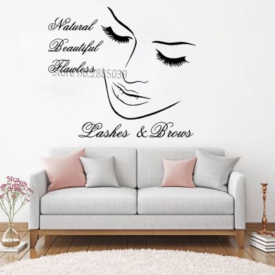 [COD] Eyelashes Wall Decal Lashes amp;Brows Decals Stickers Room Lashes Wallpapers Hot LC879