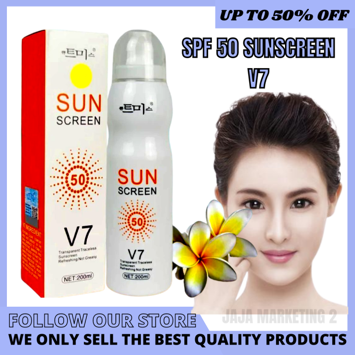 BEST SELLER!! Sunscreen for Face and Body SPF 50 V7 100 Original