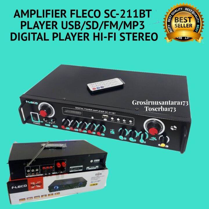 AMPLIFIER BLUETOOTH FLECO SC211BT Player BT/USB/SD/FM/MP3 AMPLIFIER