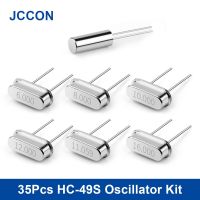 35Pcs/lot HC-49S Quartz Crystal Oscillator DIP Assorted Kit 6M 8M 10M 12M 11.0592M 16M 32.768K 3x8 7Values