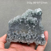 100 ธรรมชาติจีนฝูเจี้ยนสีเขียว Vitreous Fluorite แร่มาตรฐานคริสตัลแร่ตัวอย่างอัญมณี