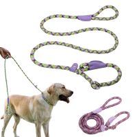 Durable Nylon Pet P Chain for Medium Large Dogs Slip Training Lead Puppy Big Dog Leash Collar Pug Traction Rope mascotas Leashes Leashes