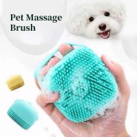 Soft Safety Silicone Dog Brush Bathroom Puppy Big Dog Cat Bath Massage Gloves Brush Pet Accessories for Dogs Cats Tools Brushes  Combs