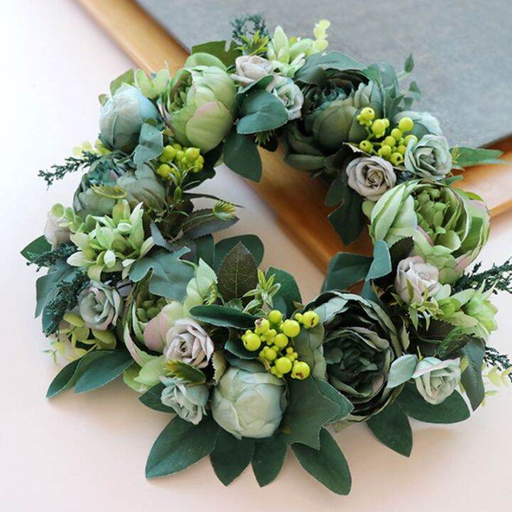 artificial-peony-flower-wreath-handmade-vintage-blooming-garland-with-green-leaf-w0ya