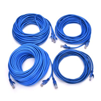 20m30m CAT5e RJ45 Ethernet Cables 8Pin Connector Internet Network Cable Cord Wire Line Blue Rj 45 Lan