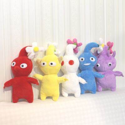 15CM Pikmin Plushie Doll ของขวัญสีเหลืองสีแดง Boneka Mainan อ่อนสำหรับพัดลมสำหรับเด็กๆวันเกิด