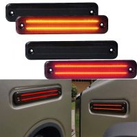 LED Warning Strobe Light For 2004 2005 Hummer H2 2003-2009 Front/Rear LED Amber Side Marker Lights Lamps Car Running Signal Lamp