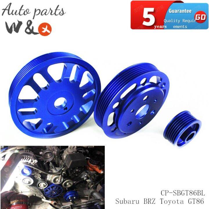 Crankshaft Pulley For Toyota GT86 Subaru BRZ 2.0L 12No Aluminum Crank
