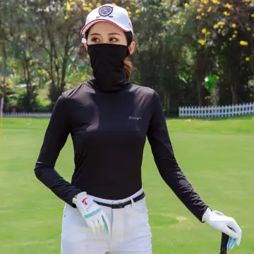 TTYGJ Long Sleeve Women Golf Shirt Ice Silk Sunscreen Tops Lady