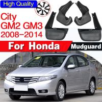 แผ่นบังโคลนรถสำหรับรถยนต์ฮอนด้าซิตี้ GM2 GM3 2008 ~ 2014บังโคลนยางกันโคลนอุปกรณ์เสริมฝาที่กันโคลนติดรถยนต์2009 2010 2011 2012 2013