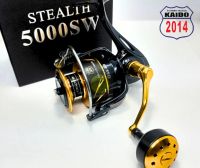 รอกสปิน KAIDO STEALTH KD14 5000SW ลูกปืนสแตนเลส 10+1 รอบ 5.2:1 กำลังเบรค15kg ป้องกันน้ำเค็มอย่างดี หมุนลื่นเบรคหนัก สำหรับงานทะเลโดยตรง