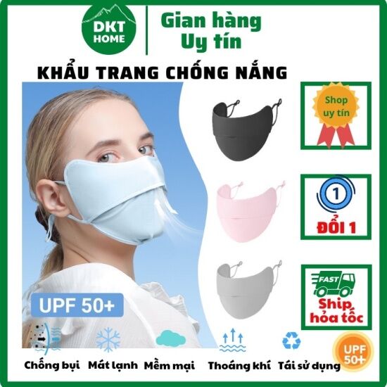 Dkt home - combo khẩu trang chống tia uv, tia cực tím - ảnh sản phẩm 1