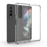 Shockproof Clear Hard PC Phone Case For Samsung Galaxy Z Fold 2 3 4 5 Anti-Knock Protection Transparent Back Cover For Fold 4