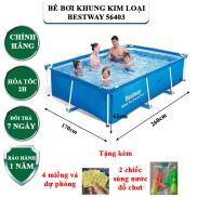 Bể bơi khung kim loại Bestway, bể bơi lắp ráp loại lớn dùng cho gia đình