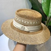 Womens Hat Ladies Luxury Fashion Protection Beach French Panama Bump Top Wide Brim Raff Cap