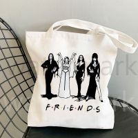 Queens of Evil MORTICIA ADDAMS BAG Canvas Tote Bag Halloween Gift Bag Bolso Tote Bag Eco Shopping Bag Casual Supermarket Bag
