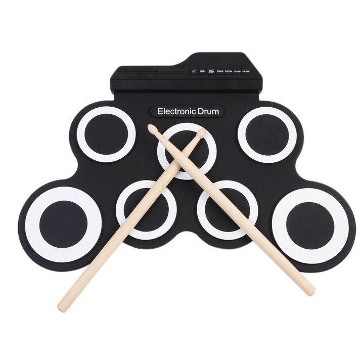 Folding Silicone Hand Roll Usb Electronic Drum Portable Practice Drums