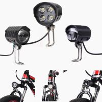 2 in 1 12W Electric Bicycle Light Bicycle lamp LED Flashlight with Horn Switch Waterproof Flashlight for Driving Safety