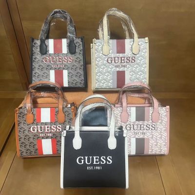 GUESS European and American all-match new printed letters portable small tote shoulder Messenger womens bag