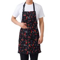 New Style Striped Plaid Long Man Women Waist Apron with Pocket Catering Chef Waiter Bar Chef Waiter Apron Barbecue Kitchen Tool Aprons