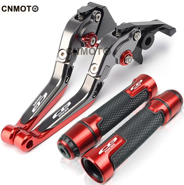 for-honda-cb150r-streetfire-exmotion-2017-2023-modified-high-quality-cnc-aluminum-alloy-6-stage-adjustable-foldable-brake-lever-clutch-lever-with-handlebar-grips-glue-set-cb150r-1