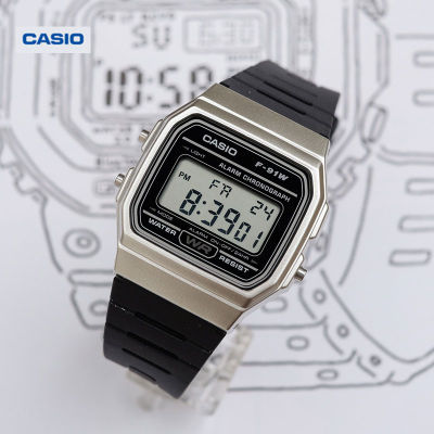 Casio Digital Resin F-91W นาฬิกาผู้ชาย ผู้หญิง นาฬิกาแฟชั่น นาฬิกาข้อมือ นาฬิกาผู้ชาย สีดำสายเรซิน casio นาฬิกาผู้ชาย สายยางกันน้ำ นาฟิกาข้อมือผช นาฬิกา นาฬิกาผู้ชาย rolax