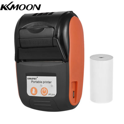 KKmoon GOOJPRT PT-210เครื่องพิมพ์ความร้อนแบบพกพามือถือ58มม. เครื่องพิมพ์ใบเสร็จสำหรับร้านค้าปลีกร้านอาหารโรงงานโลจิสติกส์