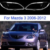 ไฟหน้ารถกระจกแบบใสสำหรับ Mazda 3 2006-2012ฝาปิดเลนส์อะไหล่รถยนต์อุปกรณ์เสริมรถยนต์ใส