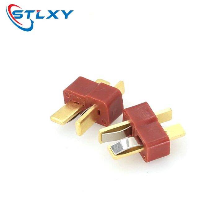 10pcs-t-plug-male-female-connectors-deans-style-for-rc-lipo-battery-esc