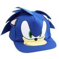 HOT۞℡  Sonic cartoon parent-child net cap childrens adult Baseball cap hedgehog sonic boy breathable sunshade cap