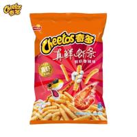 [ขนม] ข้าวเกรียบกุ้ง ชีโตส รสเผ็ด 65g 奇多 虾条 香辣 Cheetos Shrimp snack Spicy flavor