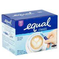 Equal Classic 0 Calorie Sweetener อิควล คลาสสิค สารให้ความหวานแทนน้ำตาล 1g. x 50sachets