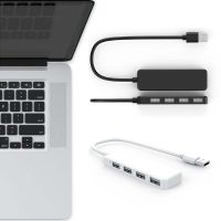 （A TOOT） USB 2.0 USB 3.0 4พอร์ต Hub Extension Splitter Adapter สำหรับ MaciMac MacBook และ MacAnyLaptop พร้อมที่ชาร์จพอร์ต USB